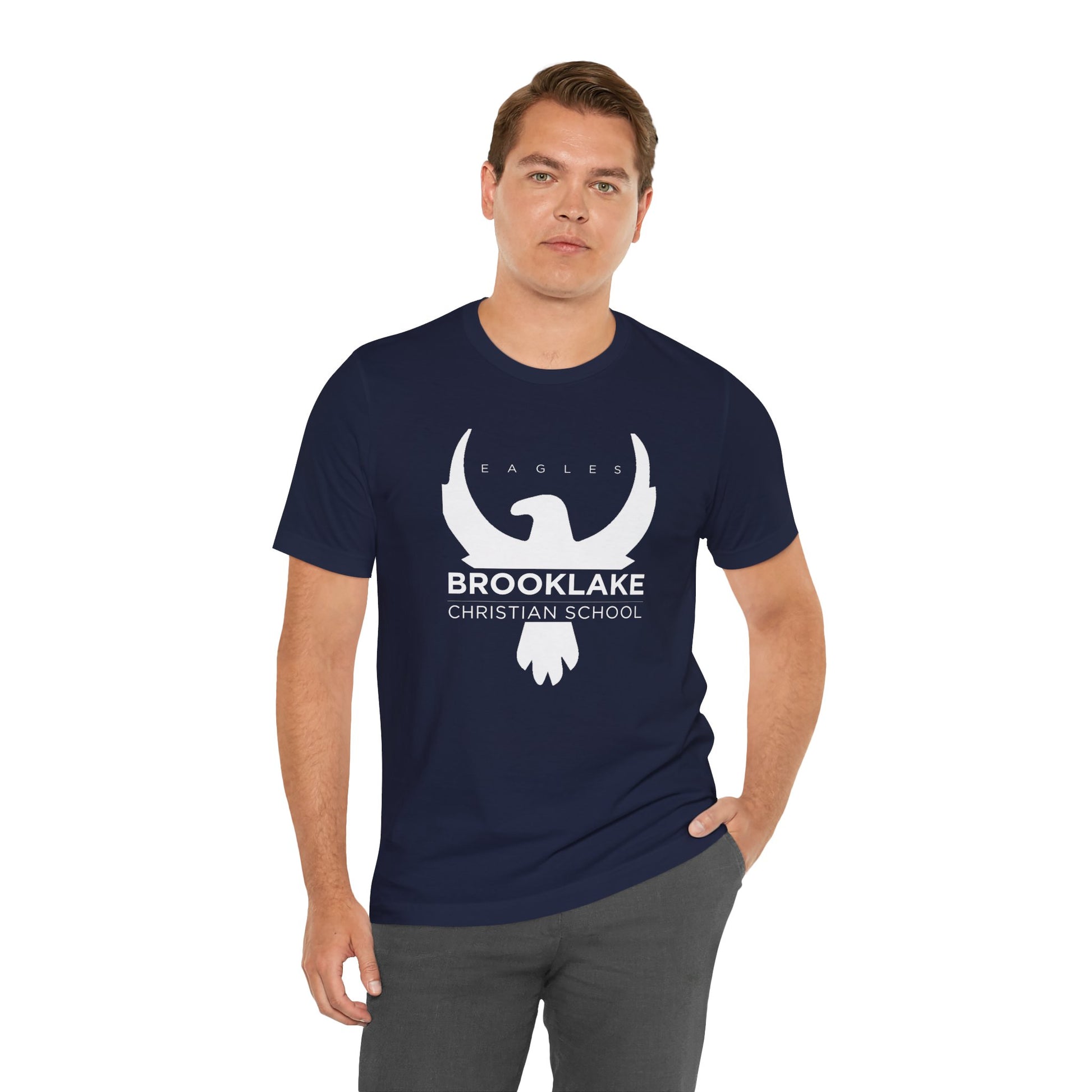 Adult Brooklake Christian School Eagles Unisex Tee, School Spirit Shirt, Casual Wear, Back to School, Gift for Students, Team Apparel