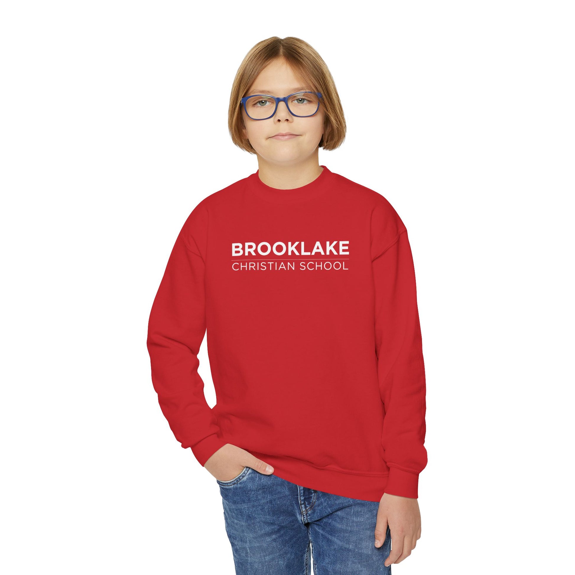 Brooklake Christian School Youth Crewneck Sweatshirt