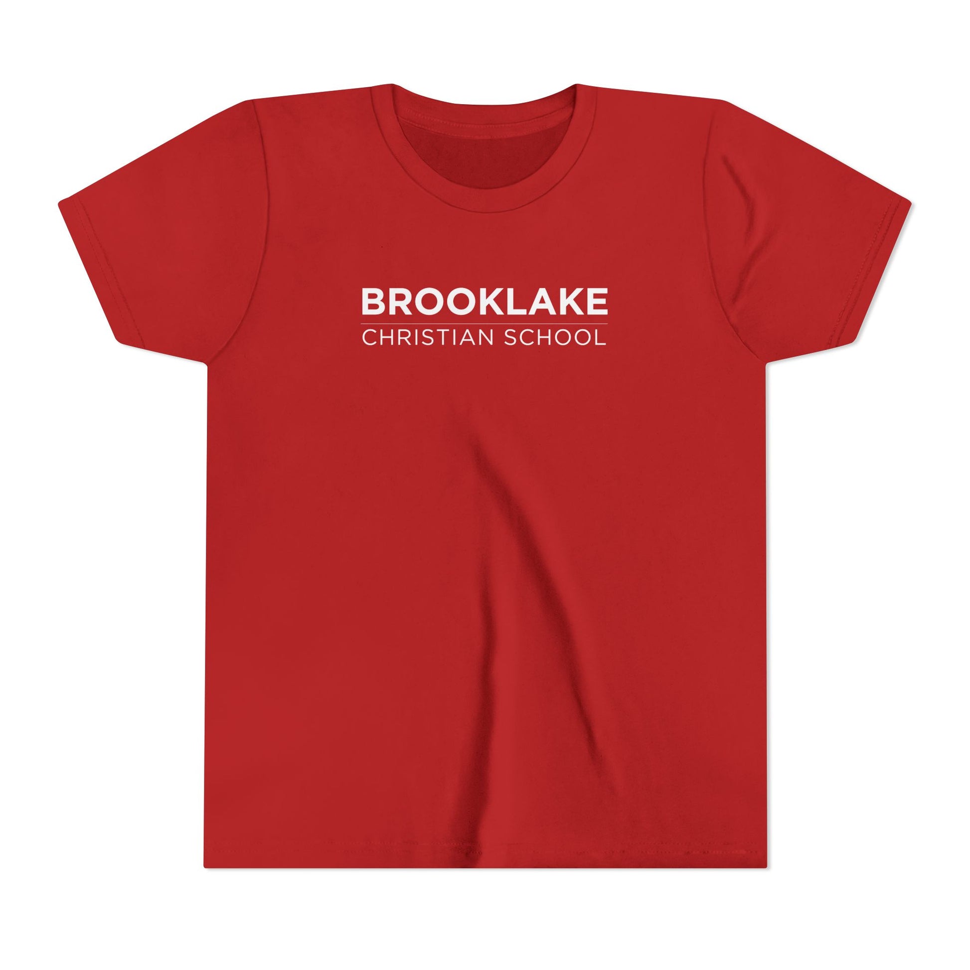 Brooklake Christian School Youth  Tee | Fun Red T-Shirt for Field Trips