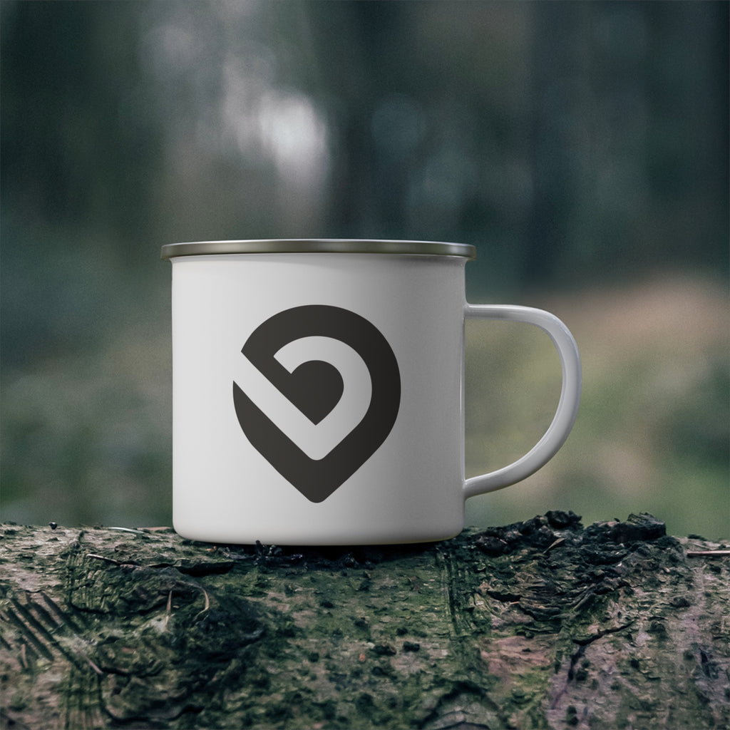Brooklake Logo Enamel Camping Mug